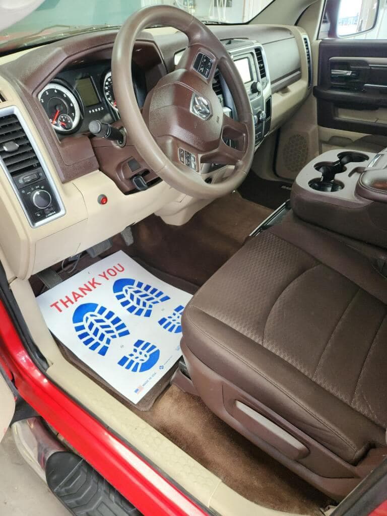 Detailed truck interior at Water Works Carwash