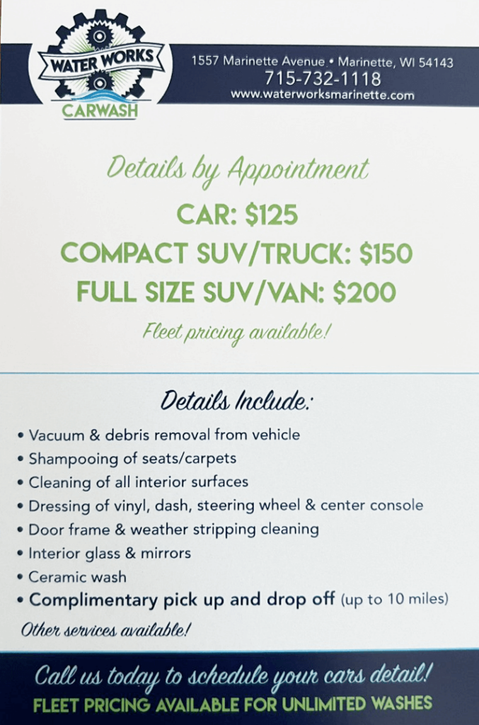 Detailing Water Works Car Wash